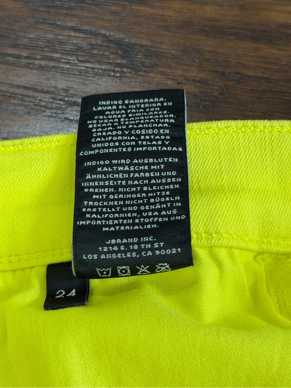 J Brand for Neiman Marcus Women's Yellow Jeans Size 24 - Picture 8 of 10
